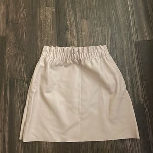 Zara Pink Leather Skirt